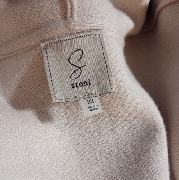 Sioni XL Cream Hooded Toggle Sweater Jacket - Picture 3 of 14
